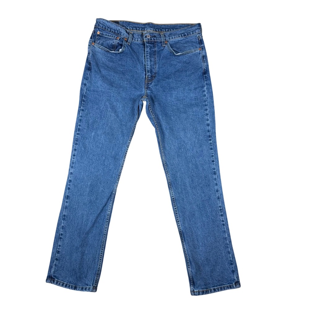 Levis 514 Straight Leg Jeans Mens 36x32 Medium Wash Blue Denim 00514-0851